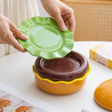 Customization Hamburg Ceramic Tableware Promotional Products
