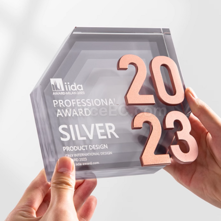Customization Hexagonal crystal trophy Promotional Products
