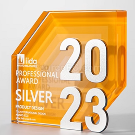 Customization Hexagonal crystal trophy Promotional Products