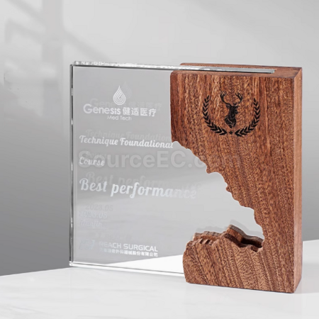 Customization Wood Crystal Award Seat Promotional Products