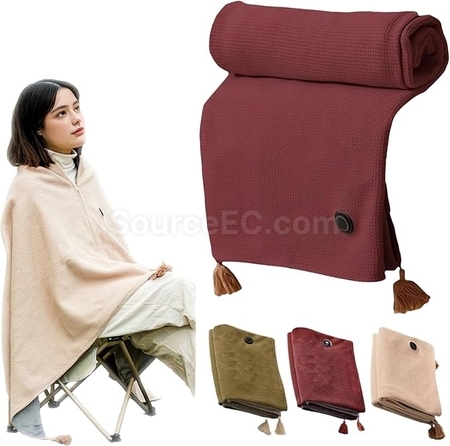 Customization USB Charge Washable Shawl Blanket Promotional Products