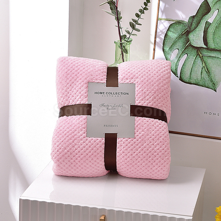 Customization Waffle Flannel Blanket Promotional Products