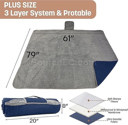 Customization Waterproof Camping Warm Blanket Promotional Products