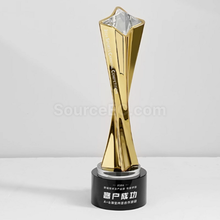 Customization Metal Twisted Column Trophy Promotional Products