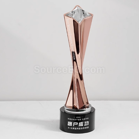 Customization Metal Twisted Column Trophy Promotional Products