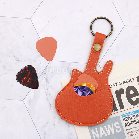 Customization Guitar Pick Holder Keychain Promotional Products
