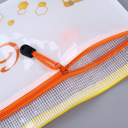 Customization PVC double-layer zipper file bag Promotional Products