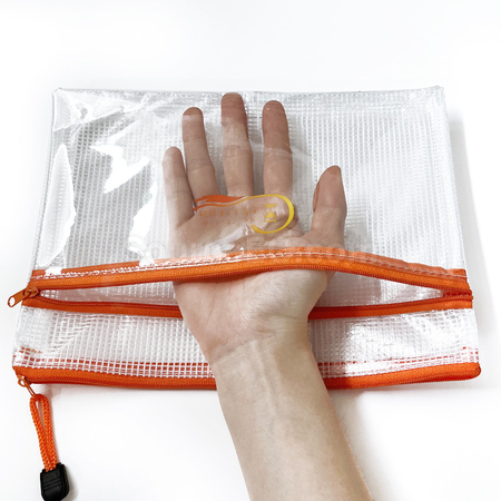 Customization PVC double-layer zipper file bag Promotional Products
