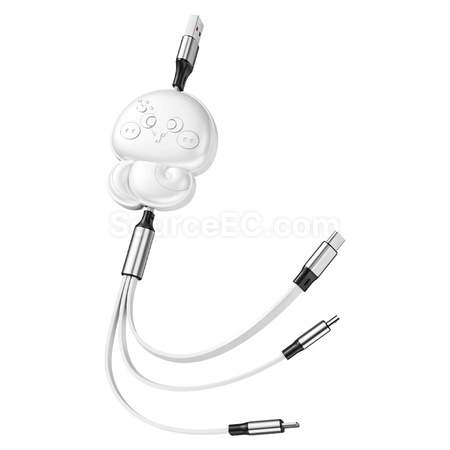 Customization 3 in 1 Retractable Quick Charge Data Line Promotional Products