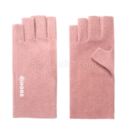 Customization Velvet Half Finger Gloves Promotional Products
