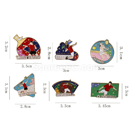 Customization Sports series badge Promotional Products