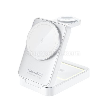 Customization Folding magnetic suction three in one wireless charging Promotional Products