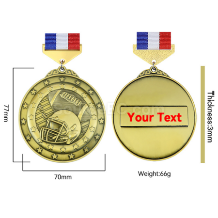 Customization Rugby Medal Promotional Products