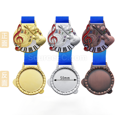 Customization Embossed Music Medal Promotional Products