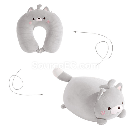 Customization 2 in 1 Animal Neck Pillow Promotional Products