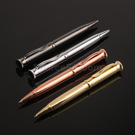 Metal rotating ballpoint pen