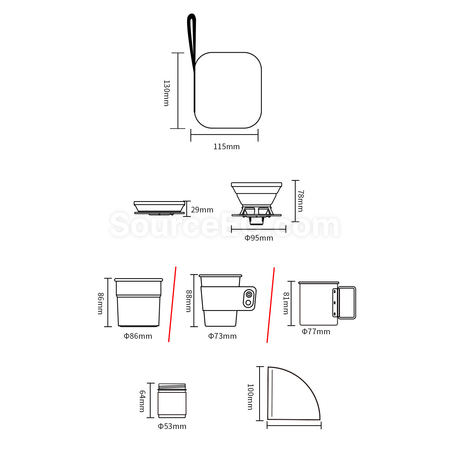 Customization Travel Coffee Set Promotional Products
