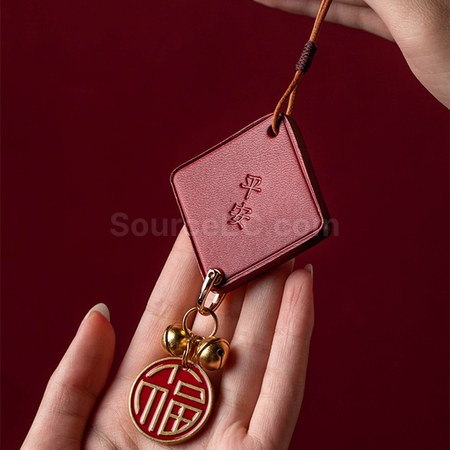 Customization Genuine leather handmade bell pendant Promotional Products