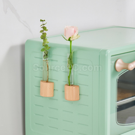 Customization Magnetic refrigerator magnet hydroponic small vase Promotional Products