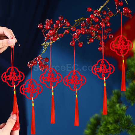 Customization Hollow Fu Character Pendant Promotional Products