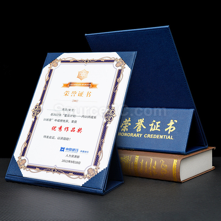 Customization A4 Certificate Cover Promotional Products