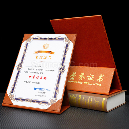 Customization A4 Certificate Cover Promotional Products