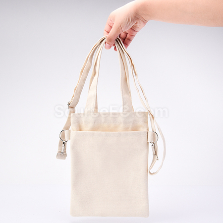 Customization Double Mouth Canvas Milk Tea Bag Promotional Products