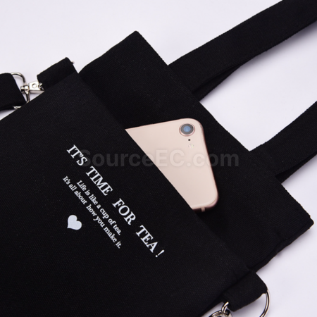 Customization Double Mouth Canvas Milk Tea Bag Promotional Products