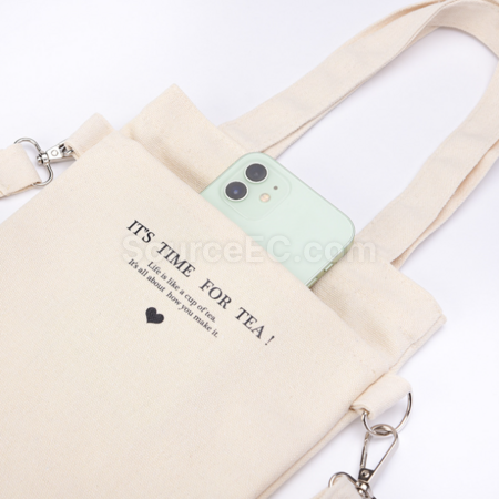 Customization Double Mouth Canvas Milk Tea Bag Promotional Products