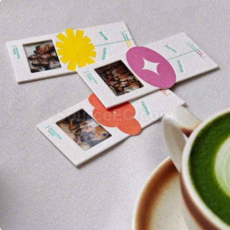 Customization Cotton paper shaped film bookmark Promotional Products