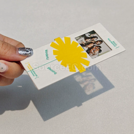 Customization Cotton paper shaped film bookmark Promotional Products