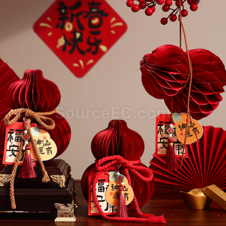 Customization Spring Festival Treasure Gourd Desktop Decoration Promotional Products