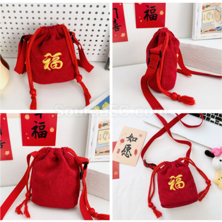 Customization Spring Festival Lucky Bag Crossbody Bag Promotional Products