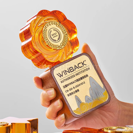 Customization Solid Wood Crystal Trophy Promotional Products