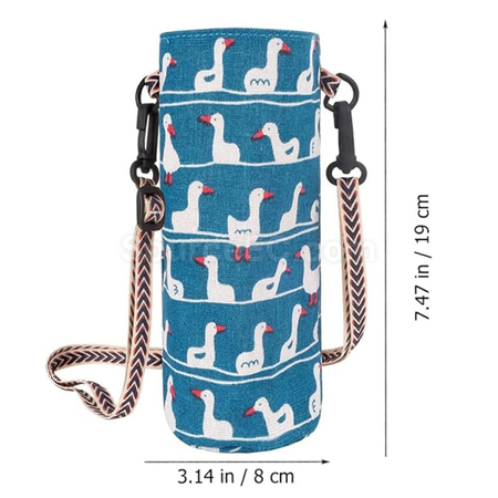 Customization Simple Canvas Water Cup Sleeve Promotional Products