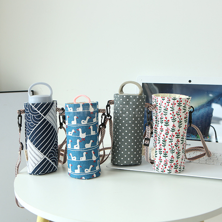 Customization Simple Canvas Water Cup Sleeve Promotional Products