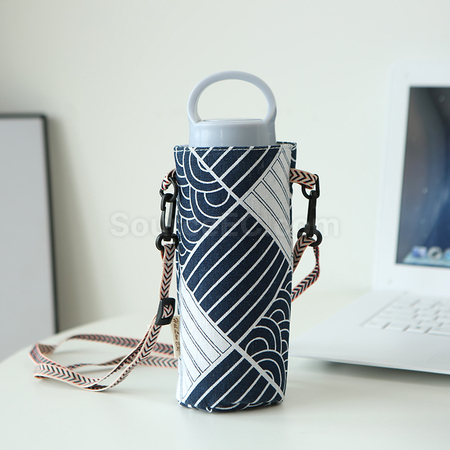 Customization Simple Canvas Water Cup Sleeve Promotional Products