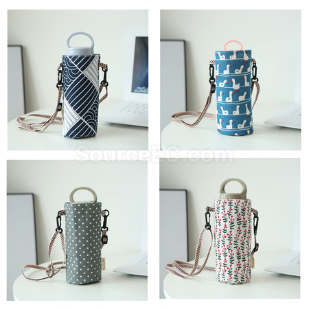Customization Simple Canvas Water Cup Sleeve Promotional Products
