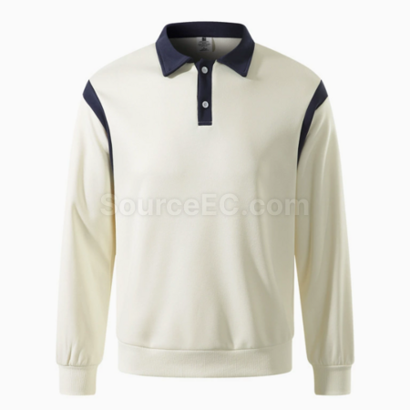 Customization Color blocked polo long sleeves Promotional Products