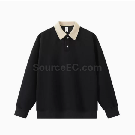 Color blocked polo long sleeves