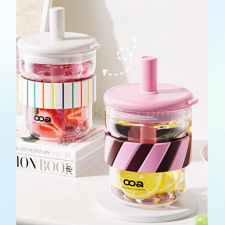Customization Milk Tea Cup With Straw Promotional Products