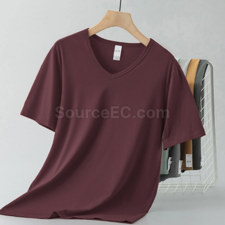 Customization Modal V-neck T-shirt Promotional Products