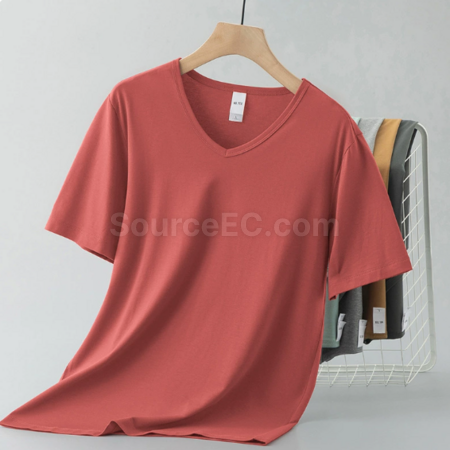 Customization Modal V-neck T-shirt Promotional Products
