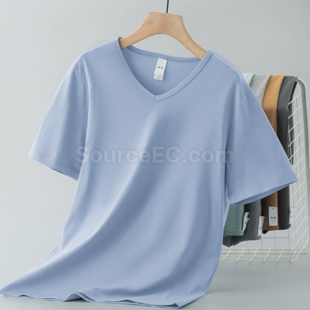 Customization Modal V-neck T-shirt Promotional Products