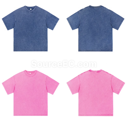 Customization 230g/270g washed water to make heavy-duty pure cotton t-shirt Promotional Products