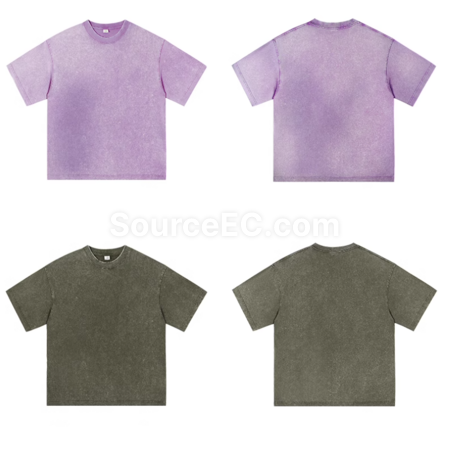 Customization 230g/270g washed water to make heavy-duty pure cotton t-shirt Promotional Products