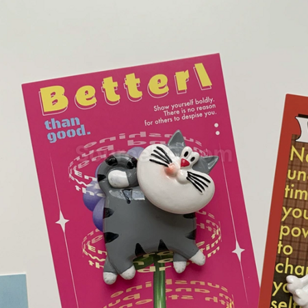 Customization Cute animal spring shaking head refrigerator sticker Promotional Products
