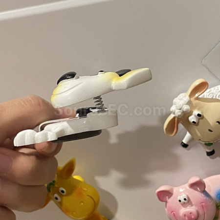 Customization Cute animal spring shaking head refrigerator sticker Promotional Products