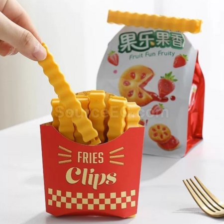 Customization French fry shaped sealing clip Promotional Products