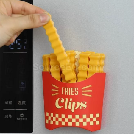 Customization French fry shaped sealing clip Promotional Products